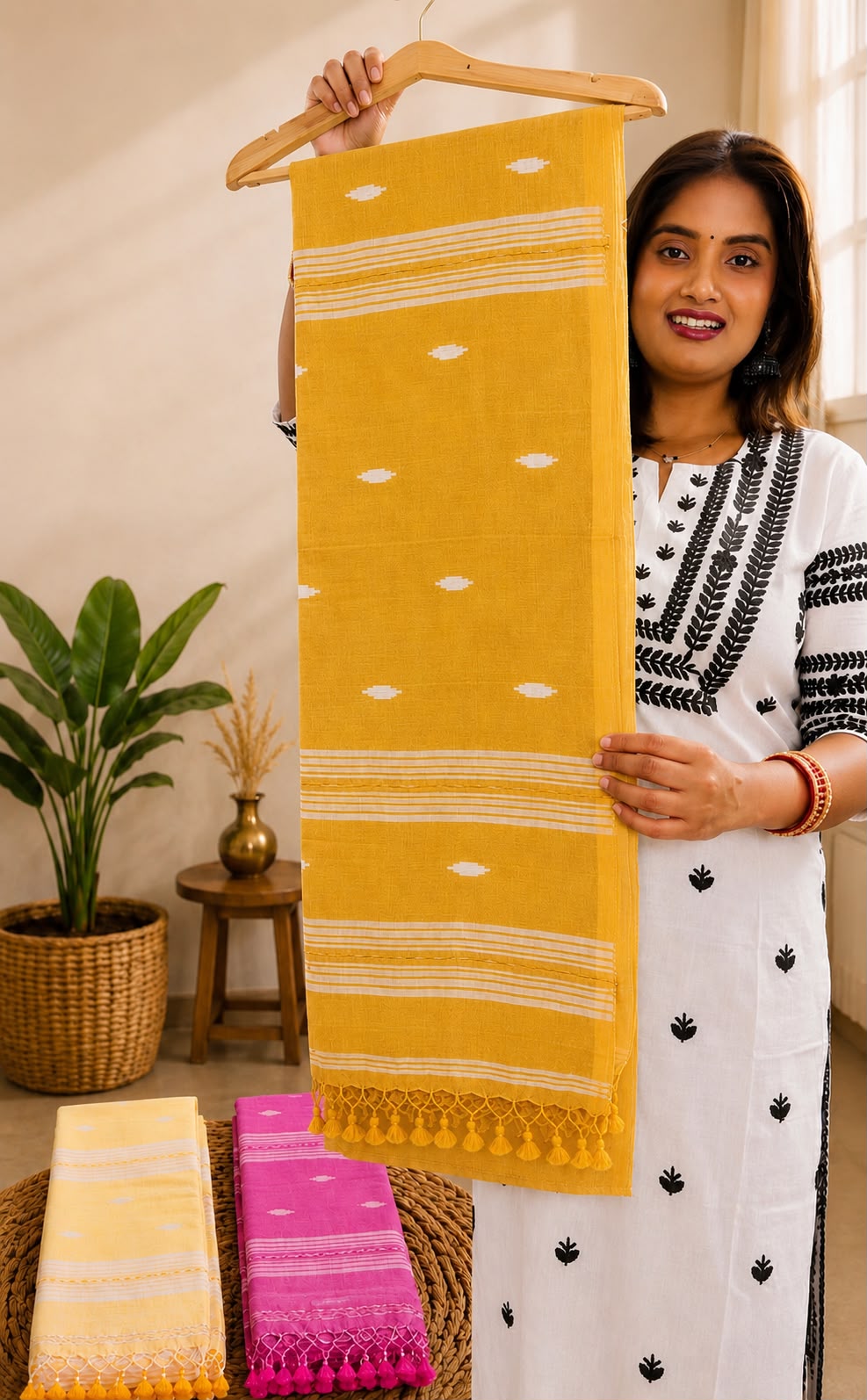 Pastel Breeze – Premium Mul Cotton Handloom Saree