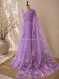 Lavanya Organza Saree with 3D Floral Applique Work