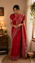 Assam Khadi Jamdani Saree