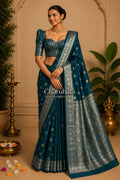 Kashi Heritage – Pure Mercerised Banarasi Cotton Saree with Zari Buta