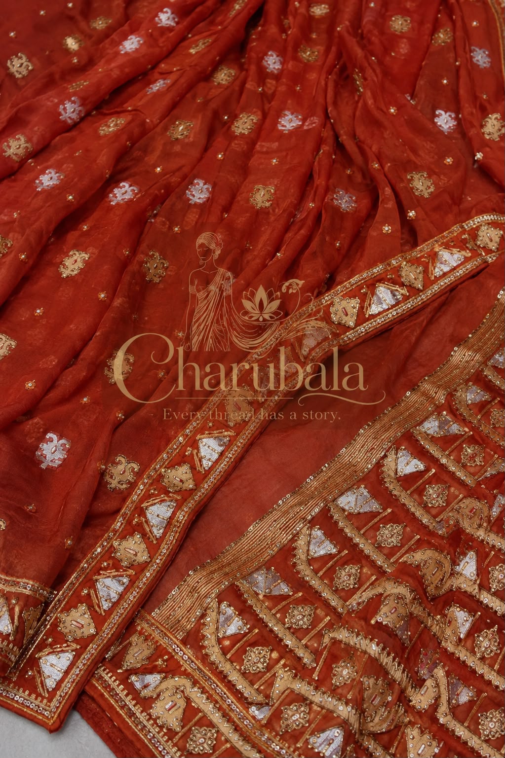 The Artisan's Masterpiece | Handcrafted HO Silk Jamdani