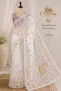 Royal Organza Saree with Hand Art Work