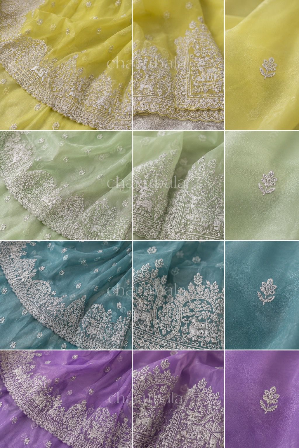 Zarielle Organza Threadwork Saree