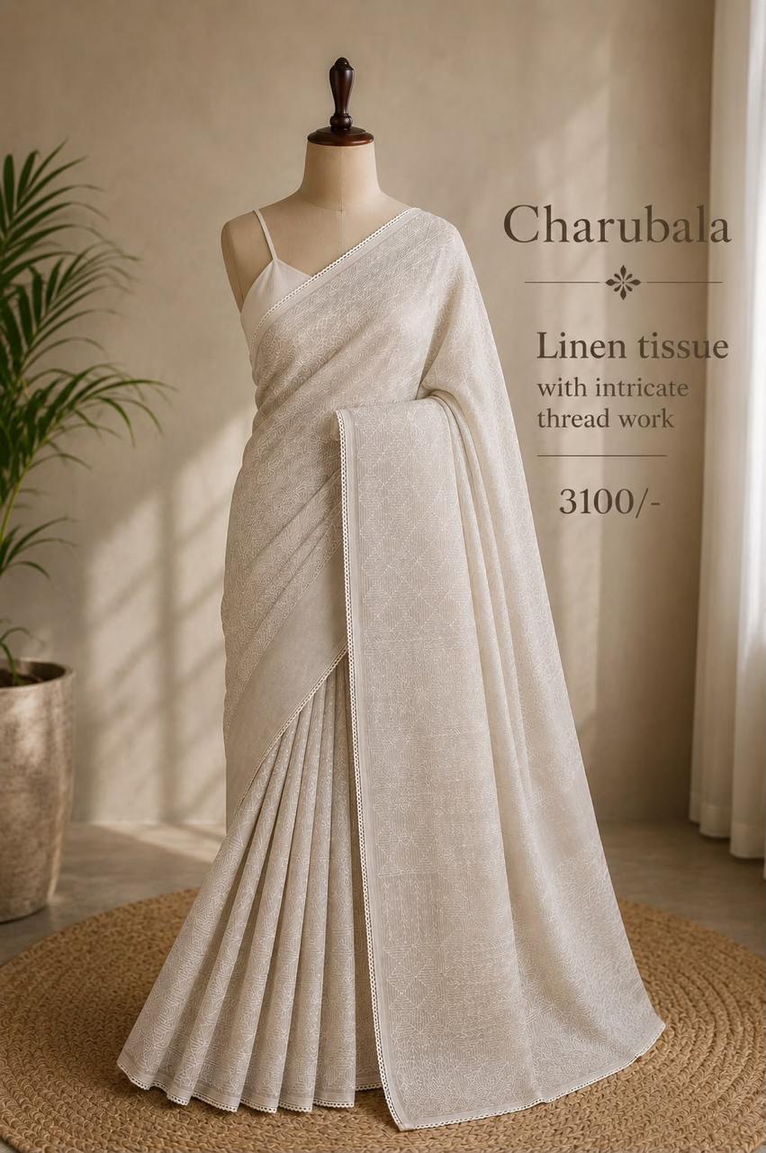 Sutraleela Lenin Tissue Saree