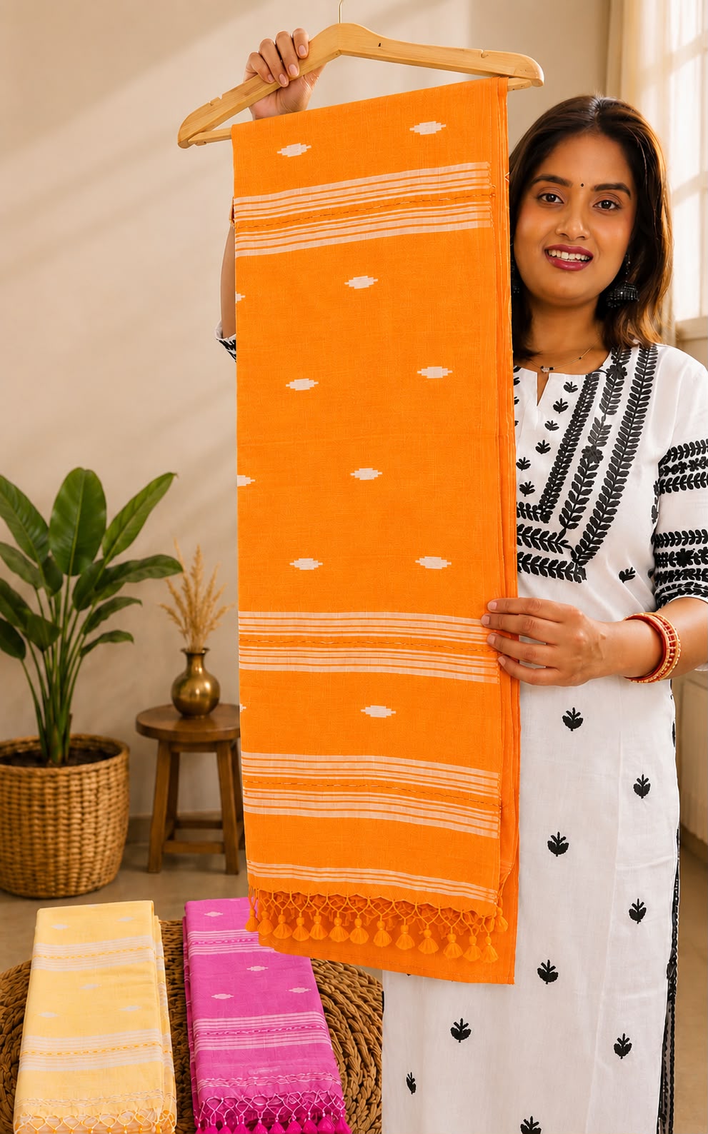 Pastel Breeze – Premium Mul Cotton Handloom Saree