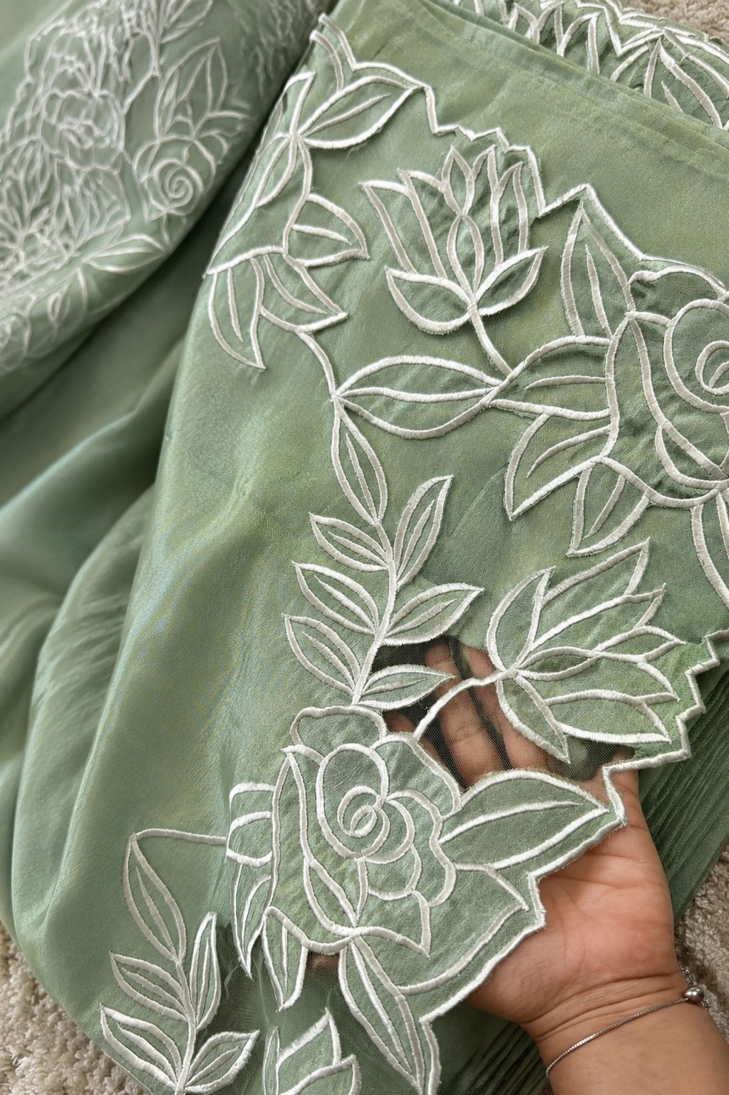 Royale Eclat Crepe Tissue Saree