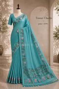 Tussar Checks Saree